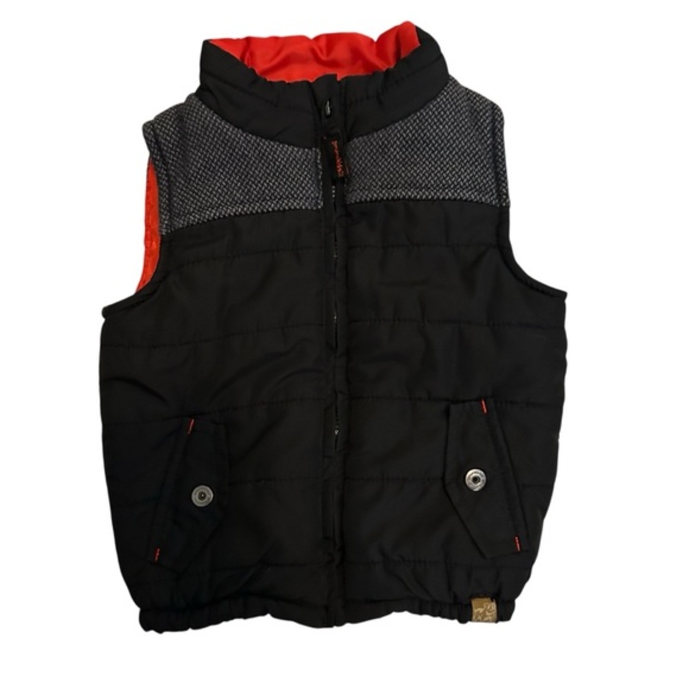 Genuine kids from oshkoshbgosh Black and Red Puffer Vest 18 months boy or girl